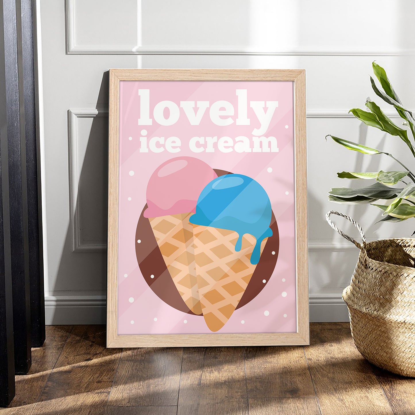 Ice Cream Bliss Wall Frame