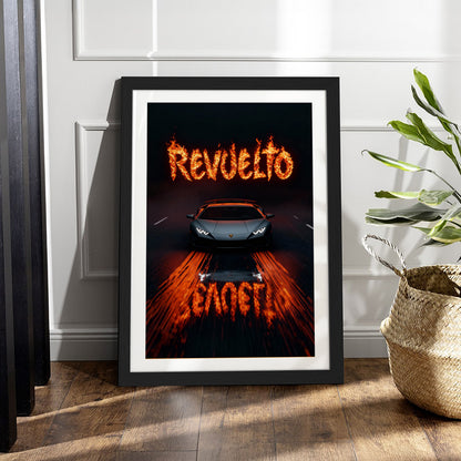 Lamborghini Revuelto Inferno Wall Frame