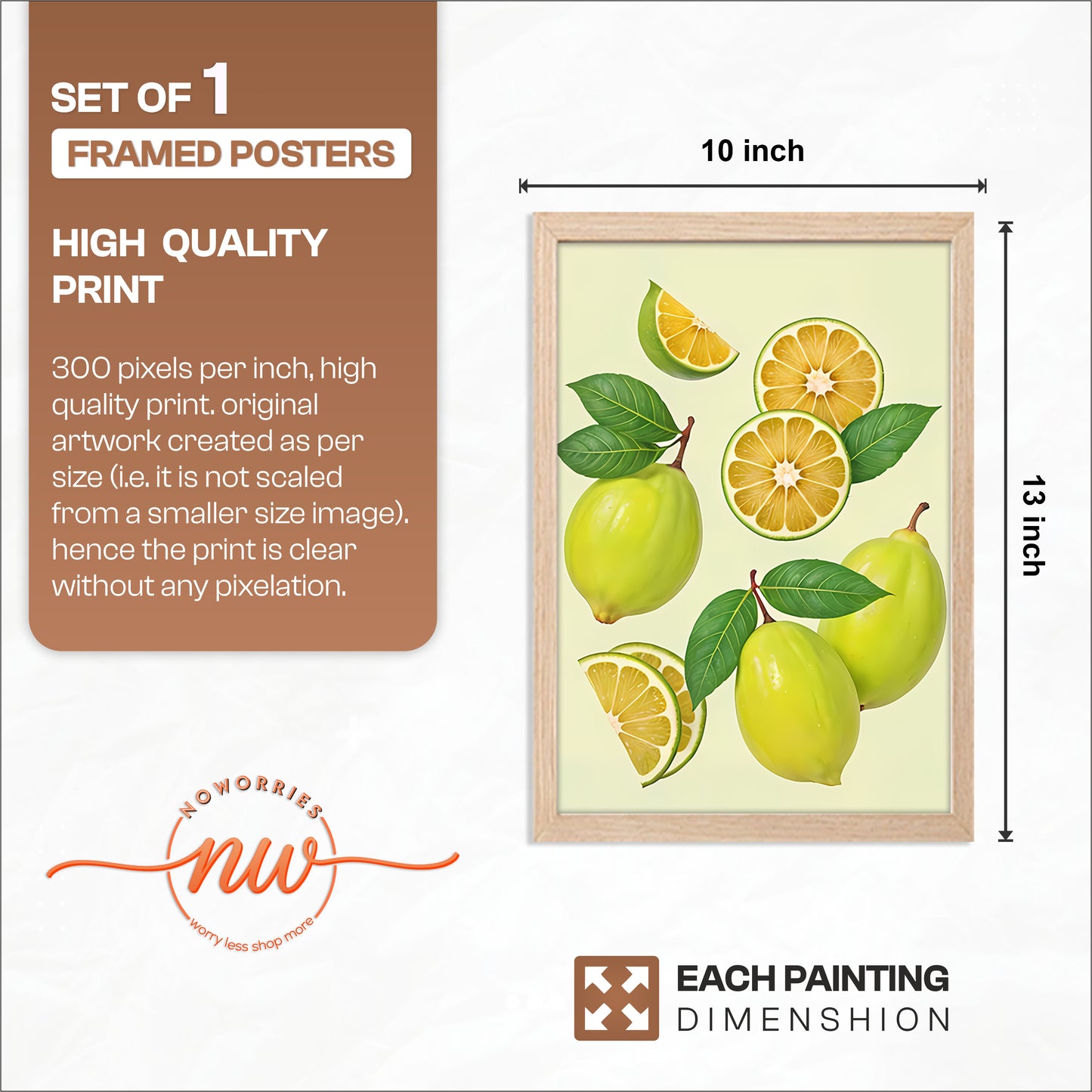 Lemon Mix Wall Frame