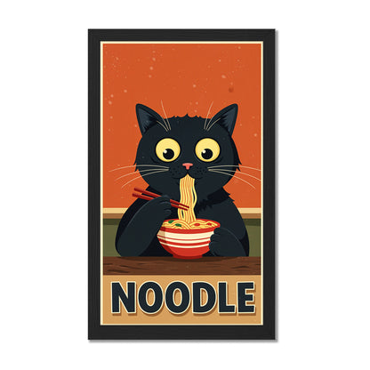 Cute Cat Noodle Poster