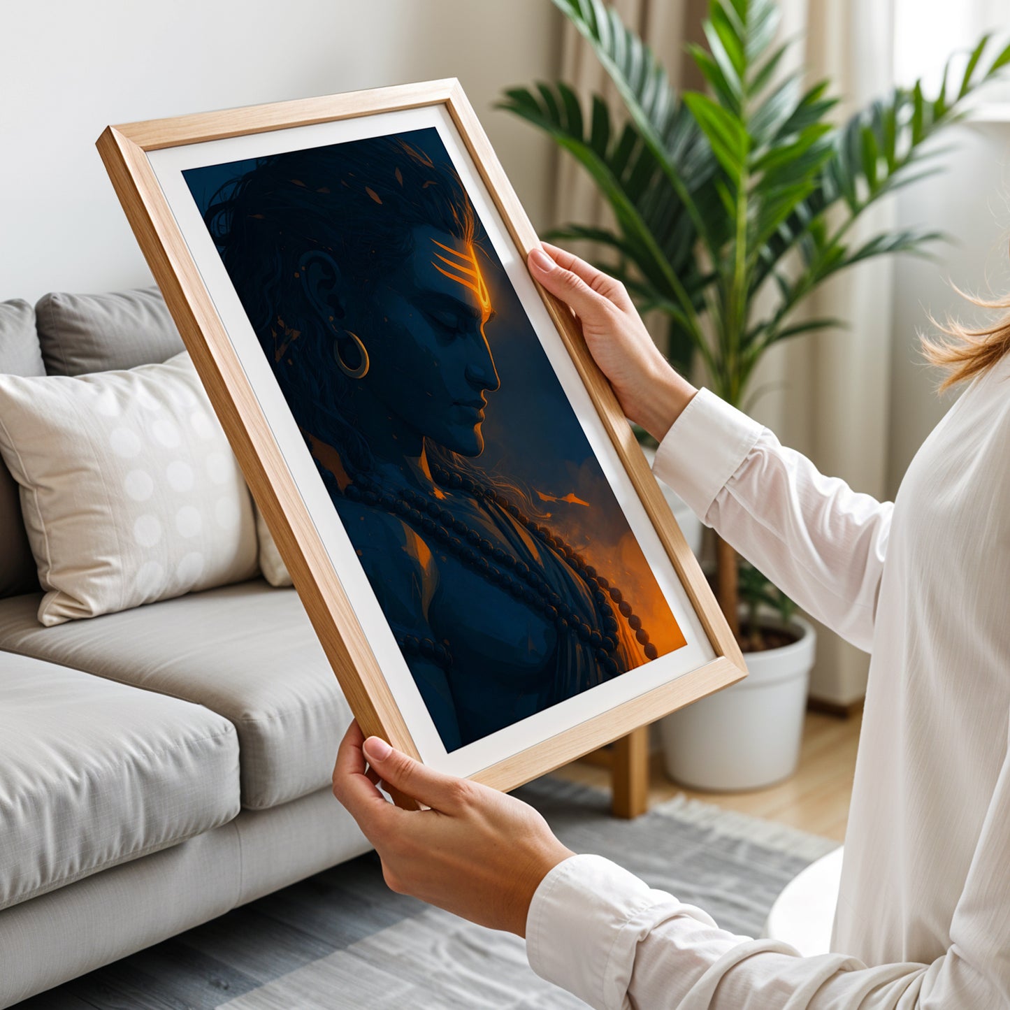 Mahadev Portrait Wall Frame