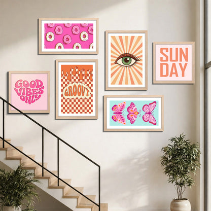 Sun Day Wall Art Set of 6