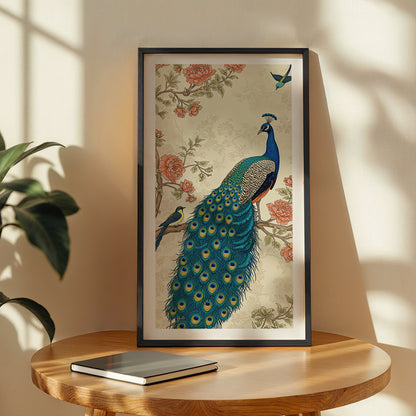 Elegant Peacock Art Frame