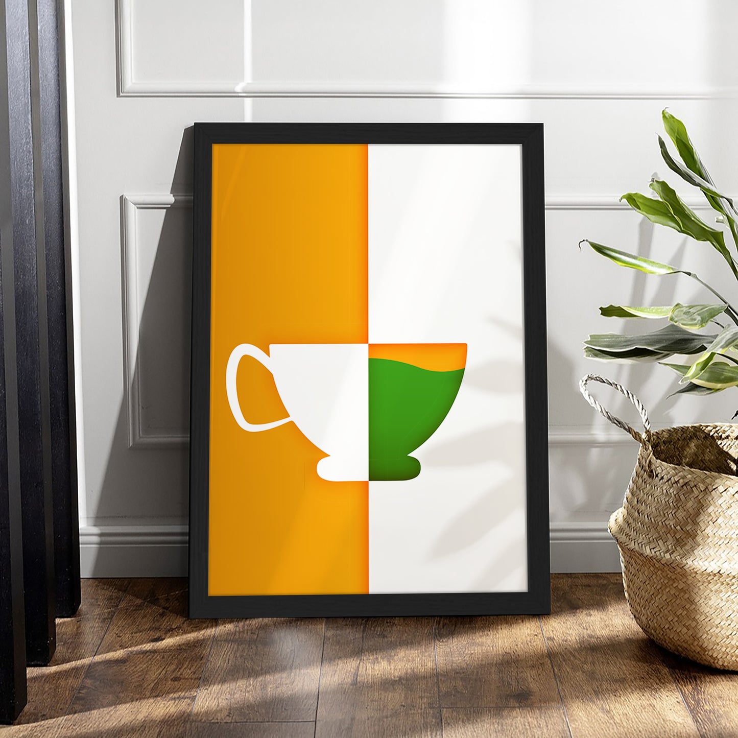 Tricolor Cup Wall Frame