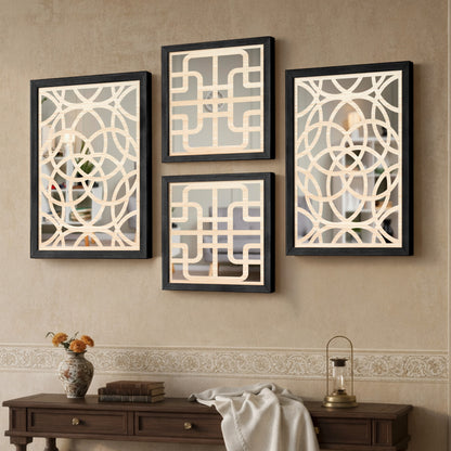 Infinity Mirror Art Set of 4