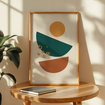 Abstract Balance Shapes Print