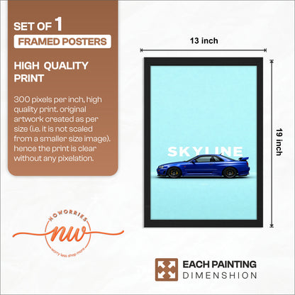 Blue Skyline Wall Art