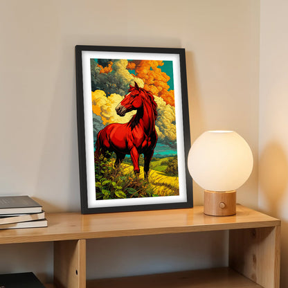 Scarlet Stallion Wall Art