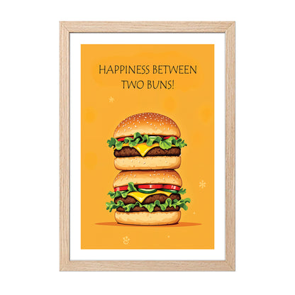 Burger Lover Kitchen Decor Wall Frame