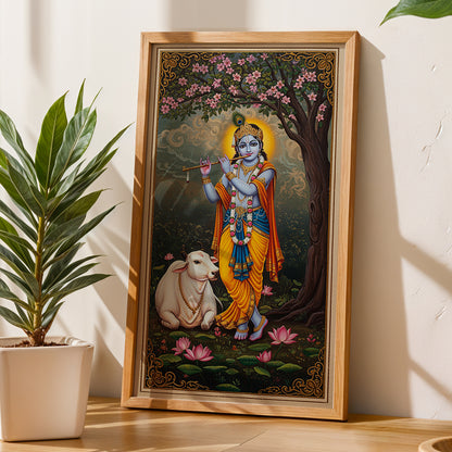 Divine Krishna Wall Frame