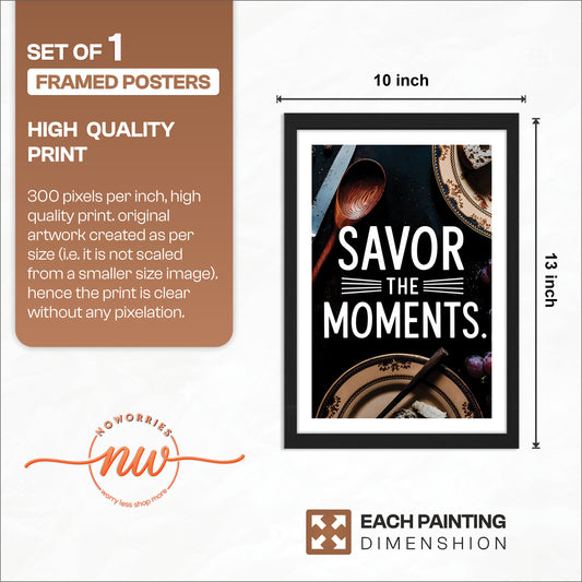 Savor Moments Wall Frame