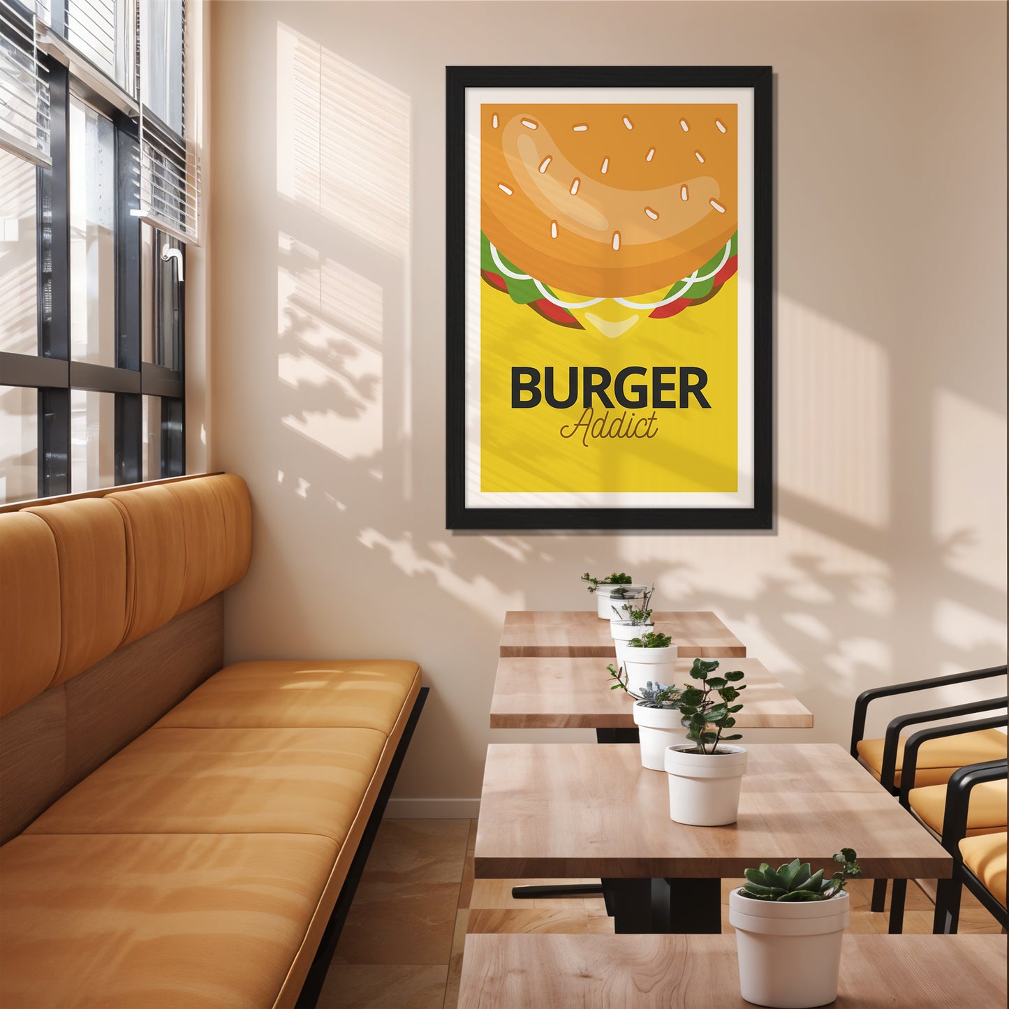Burger Addict Wall Frame