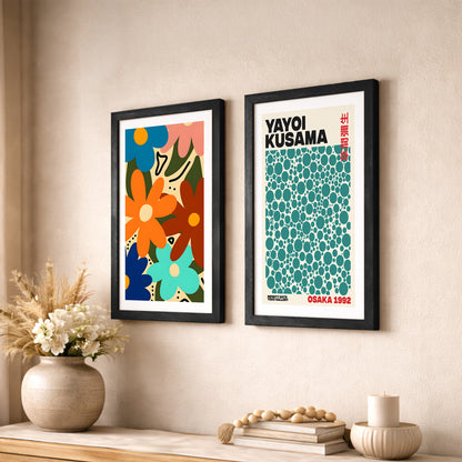 Yayoi Kusama & Floral Modern Art Set