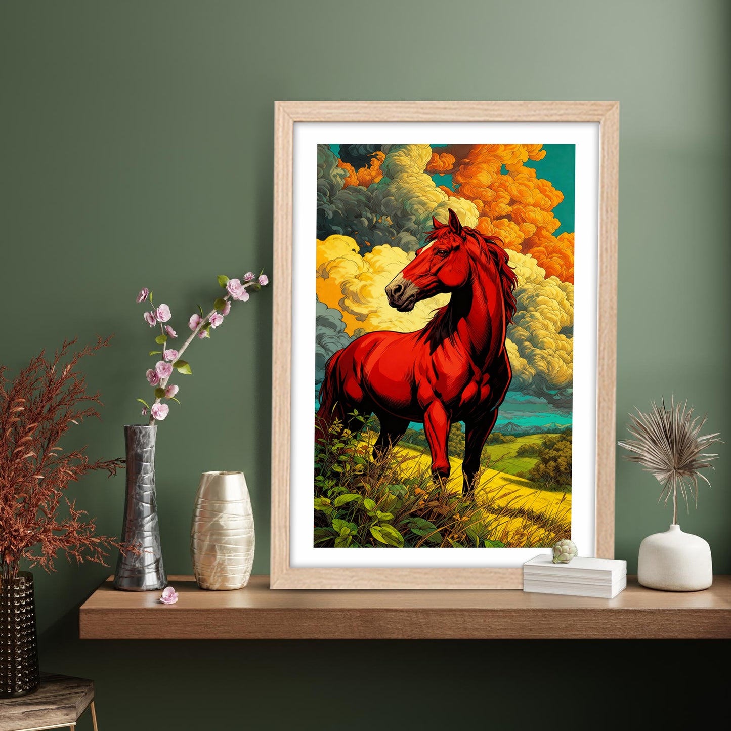 Scarlet Stallion Wall Art