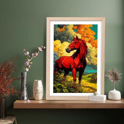 Scarlet Stallion Wall Art