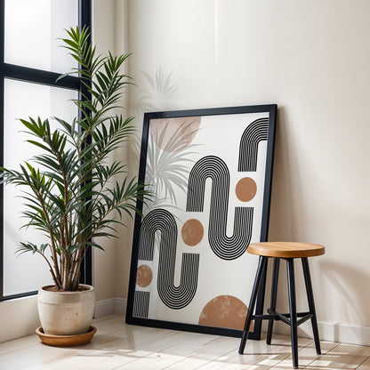 Minimal Arch Abstract Poster