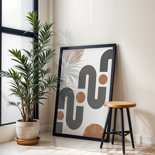 Minimal Arch Abstract Poster