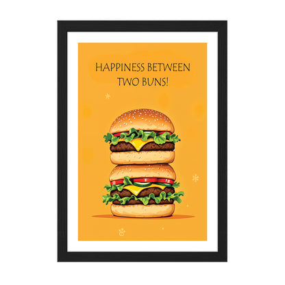 Burger Lover Kitchen Decor Wall Frame