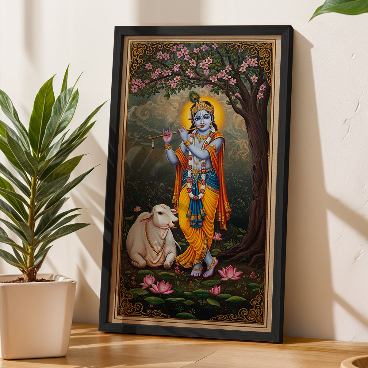 Divine Krishna Wall Frame