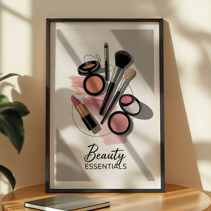 Beauty Essentials Makeup Framed Wall Art Print