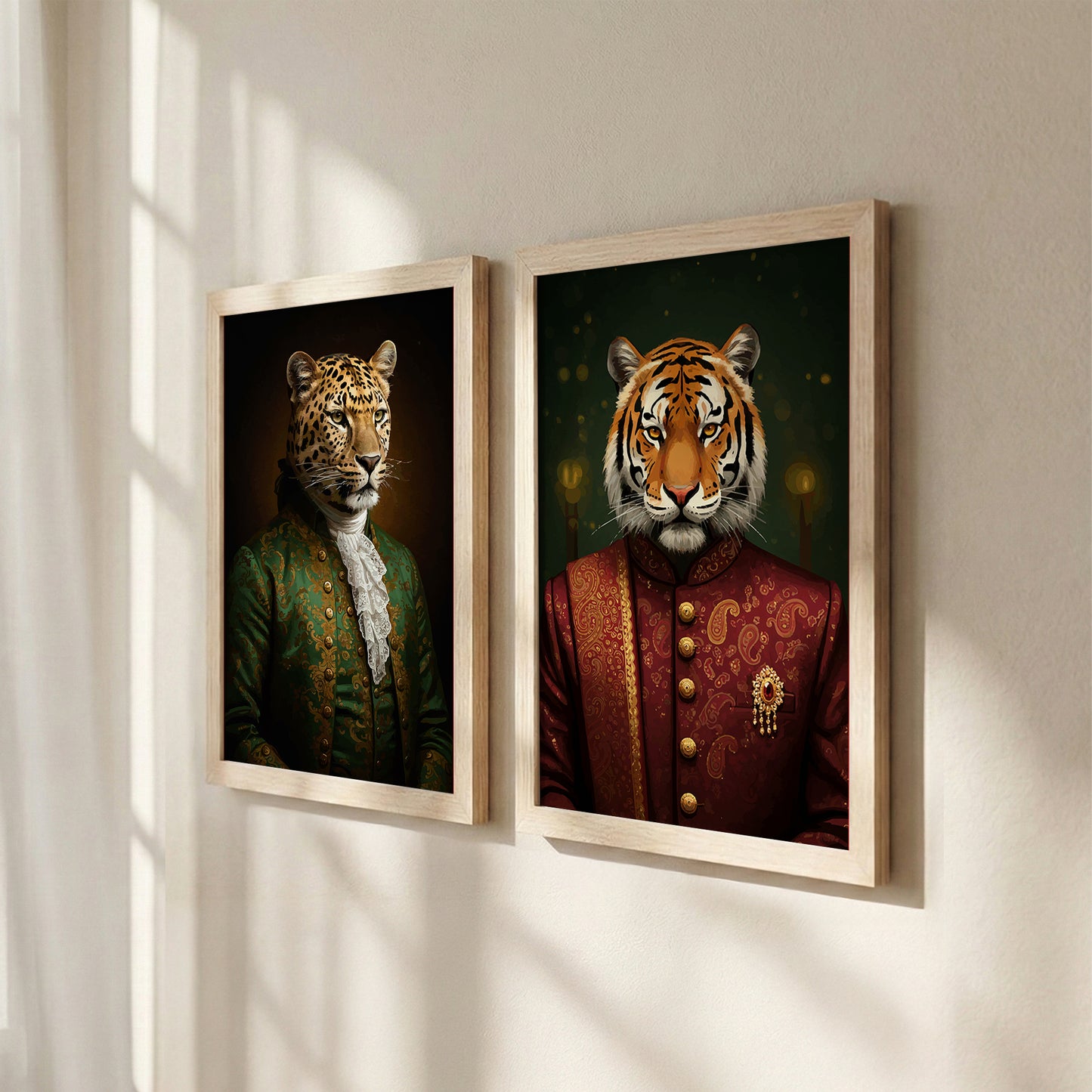 Royal Wild Portrait Wall Art Set