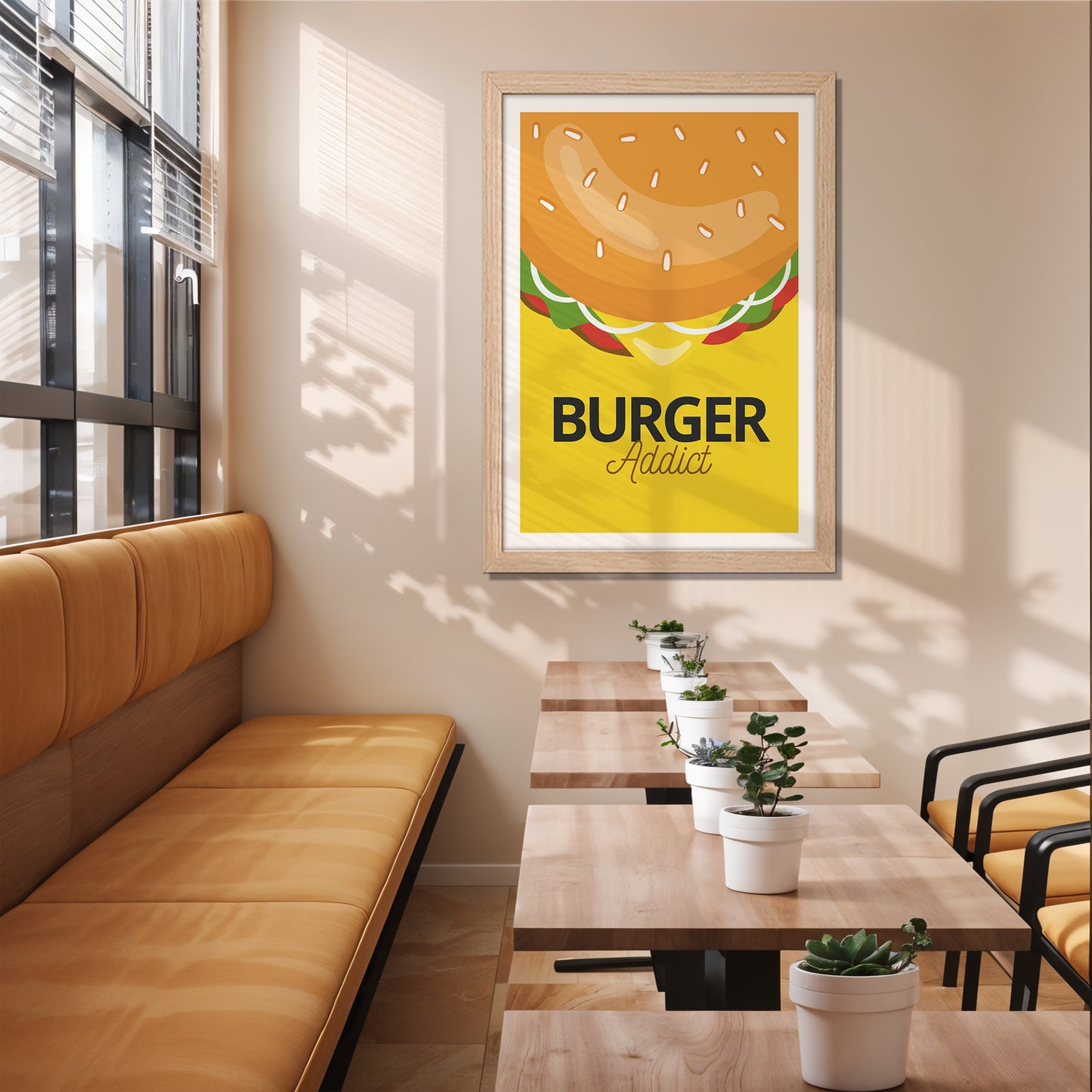 Burger Addict Wall Frame