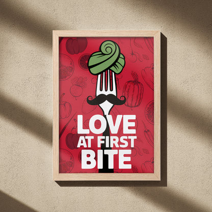 Love at First Bite Wall Frame