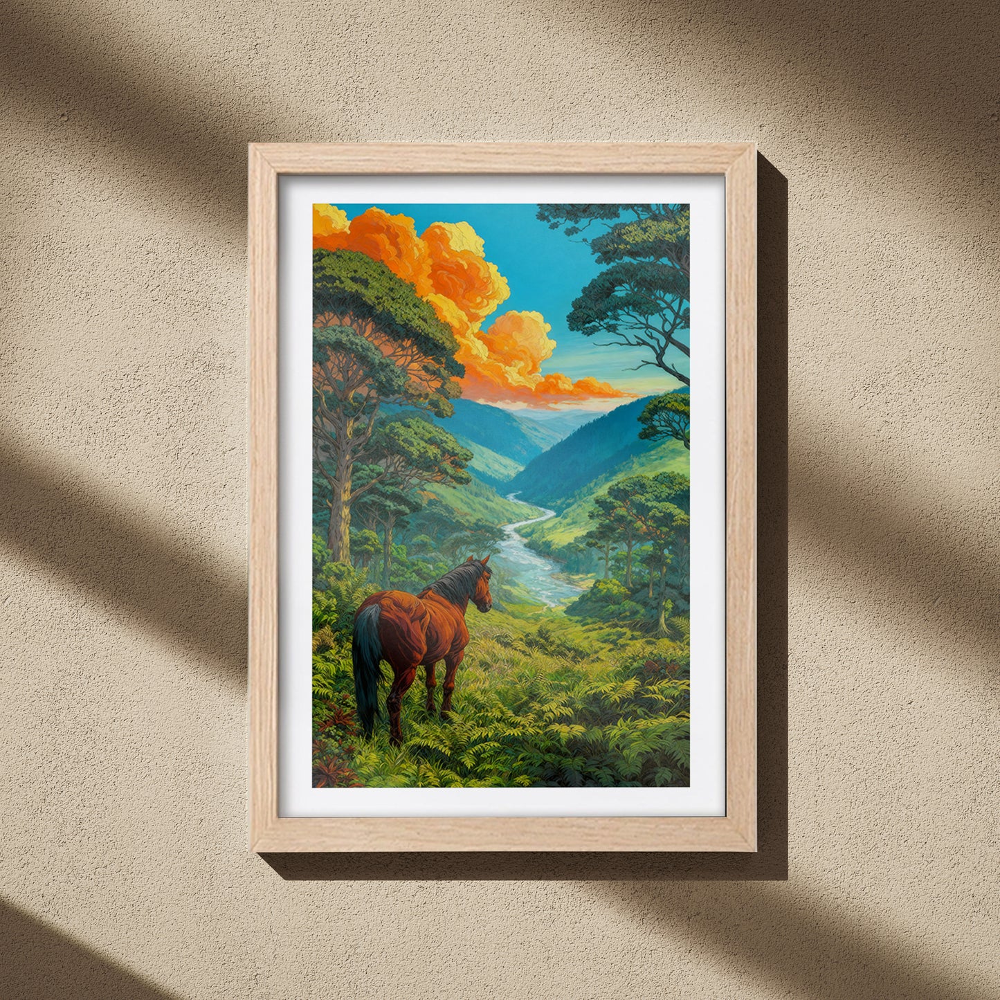 Valley Wanderer Horse Wall Frame