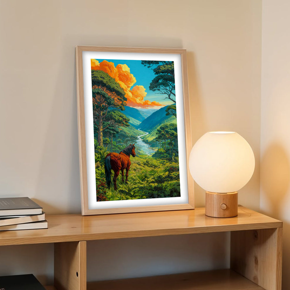 Valley Wanderer Horse Wall Frame