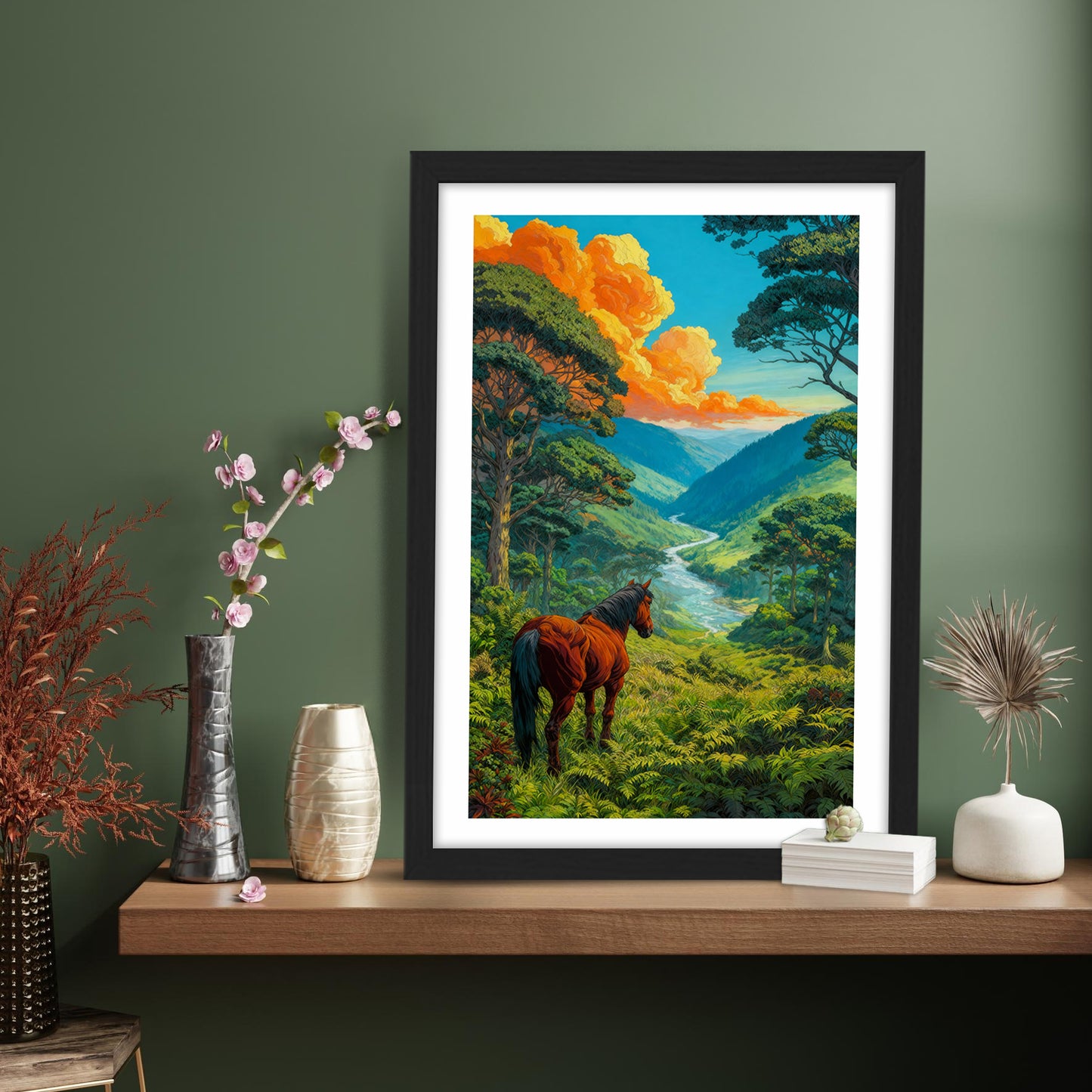 Valley Wanderer Horse Wall Frame
