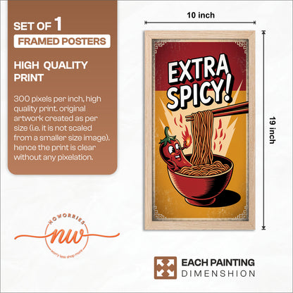 Extra Spicy Noodles Wall Frame