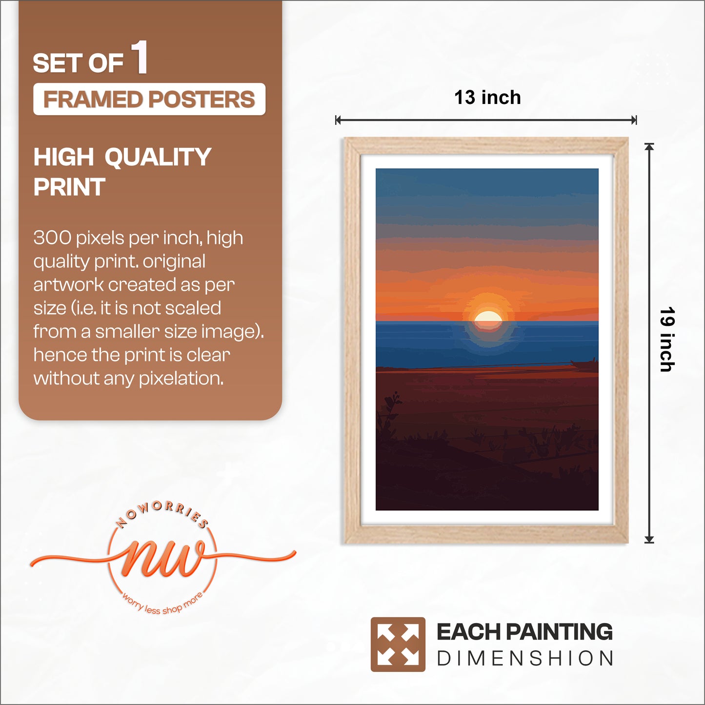 Sunset Landscape Frame