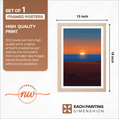 Sunset Landscape Frame