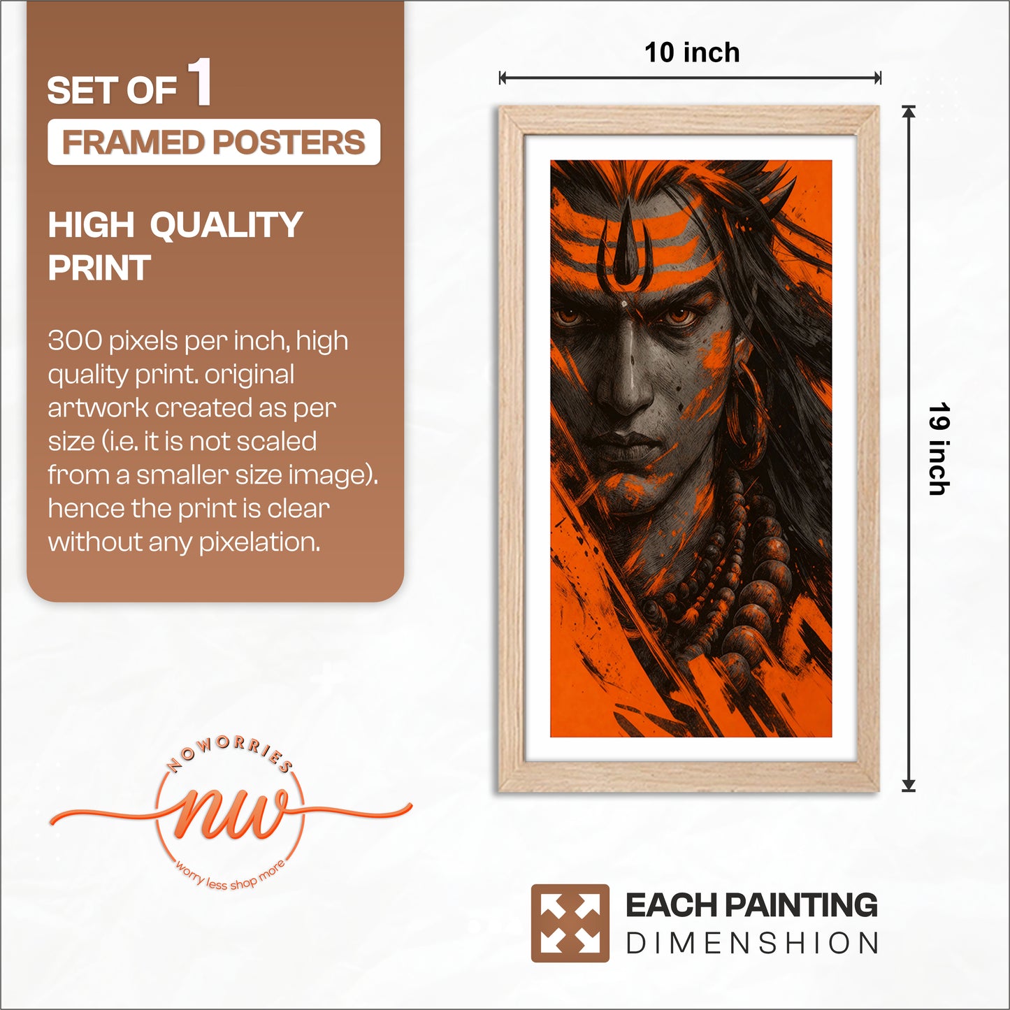 Rudra Mahadev Wall Frame