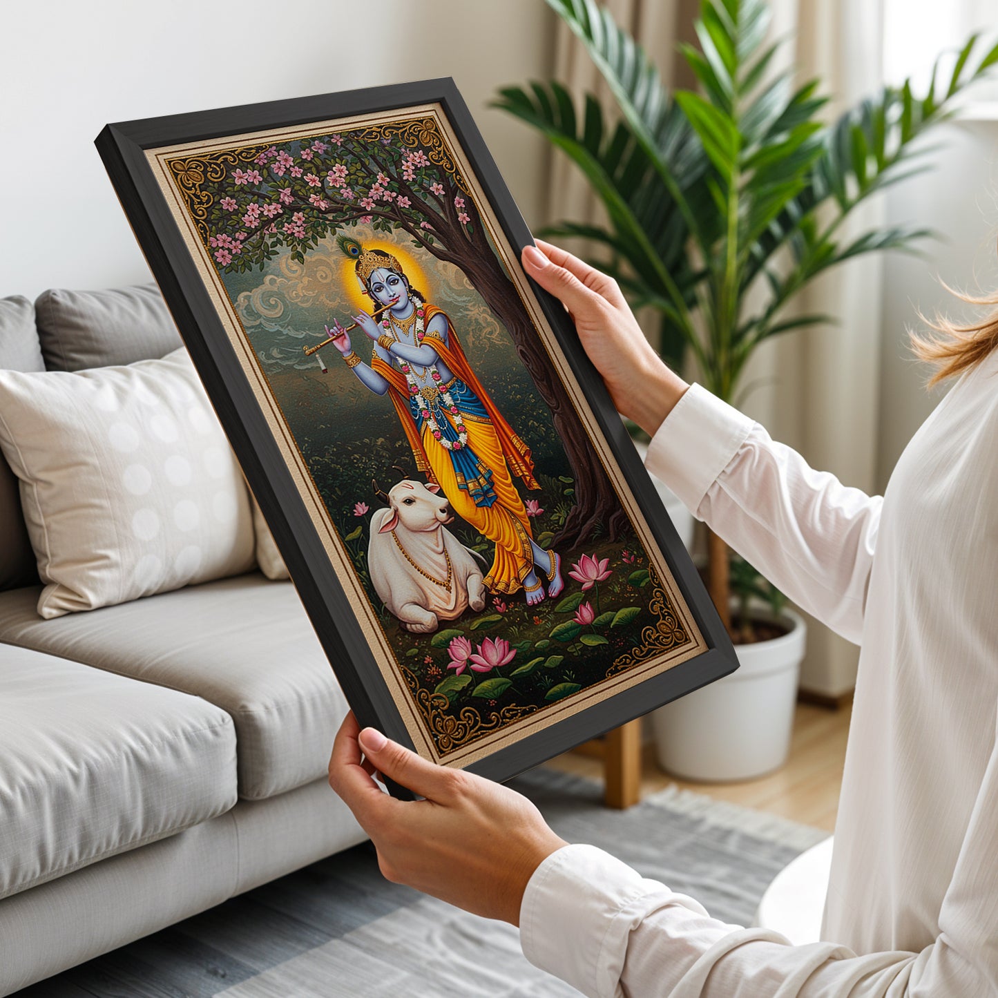 Divine Krishna Wall Frame