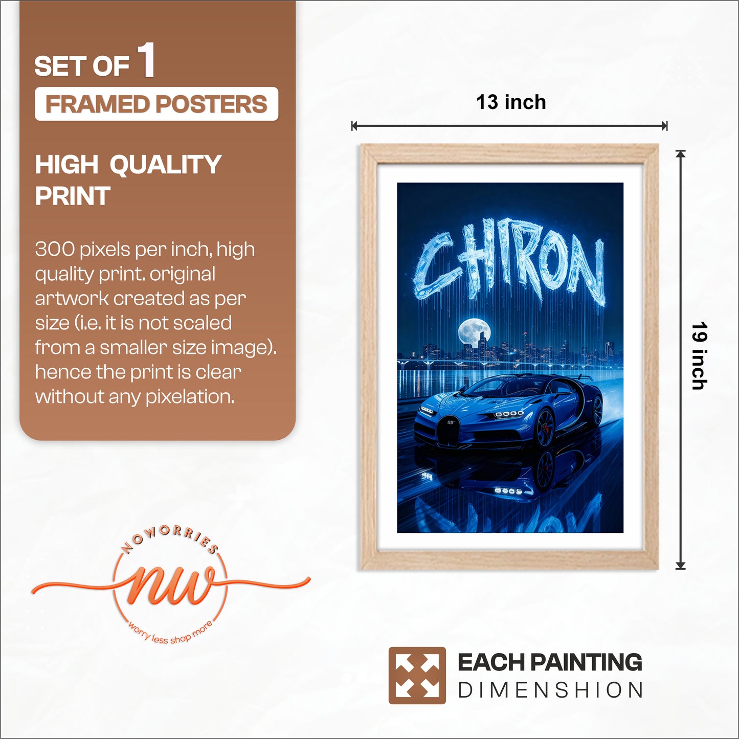 Chiron Midnight Drive Wall Frame