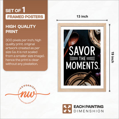 Savor Moments Wall Frame
