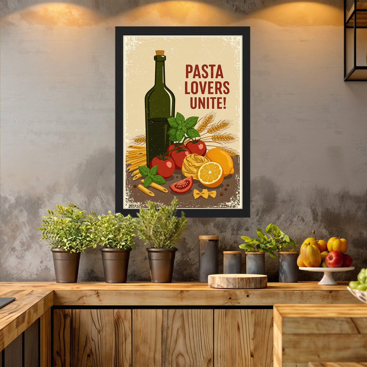 Pasta Lovers Wall Frame