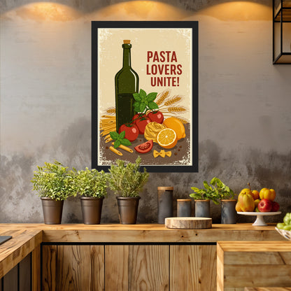 Pasta Lovers Wall Frame