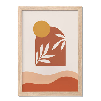 Abstract Floral Vase Wall Frame