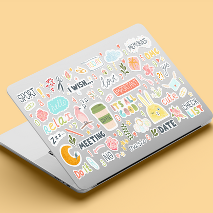 Vibrant Retro Good Vibes Sticker Pack