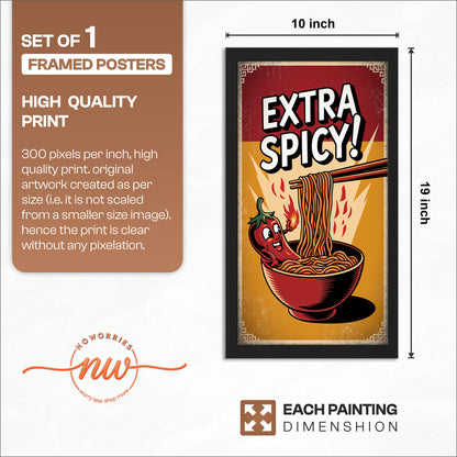 Extra Spicy Noodles Wall Frame