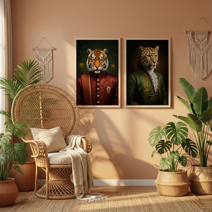 Royal Wild Portrait Wall Art Set