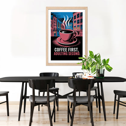 Coffee First Wall Frame