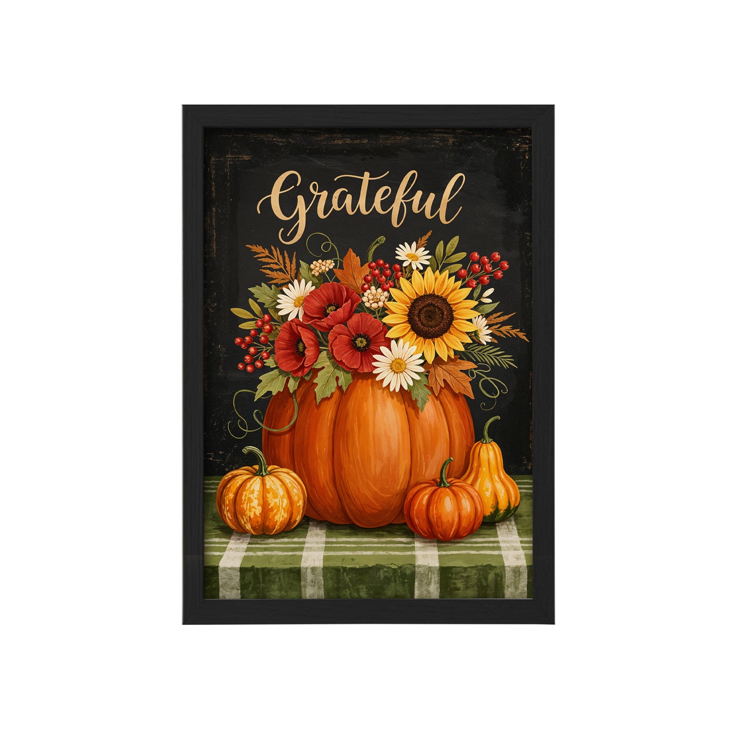 Grateful Harvest Wall Frame