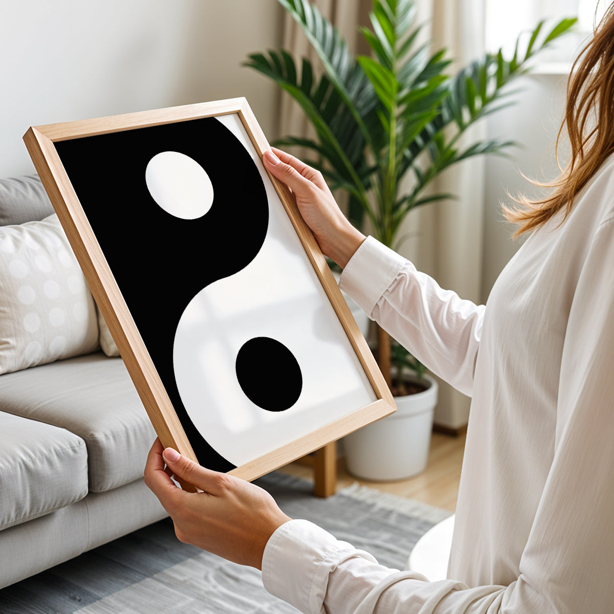Yin Yang Minimalist Wall Art
