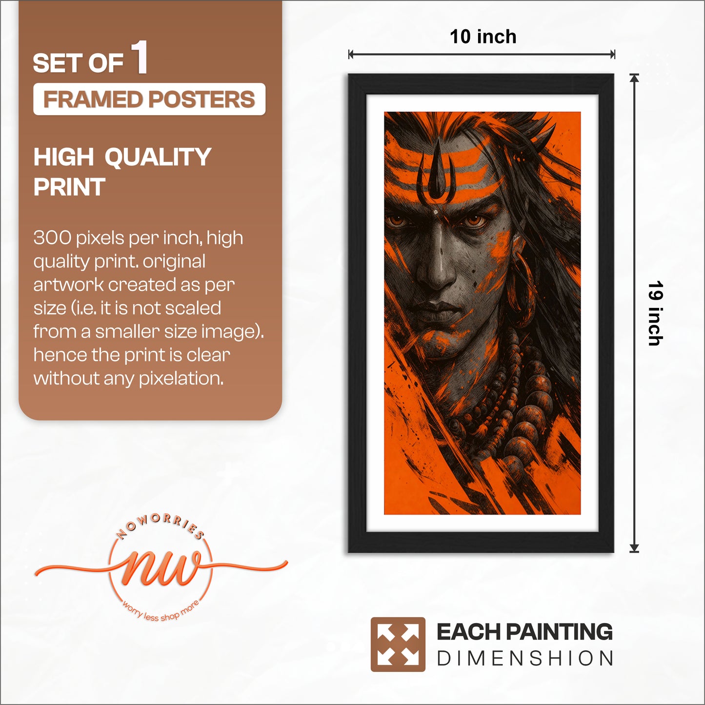 Rudra Mahadev Wall Frame