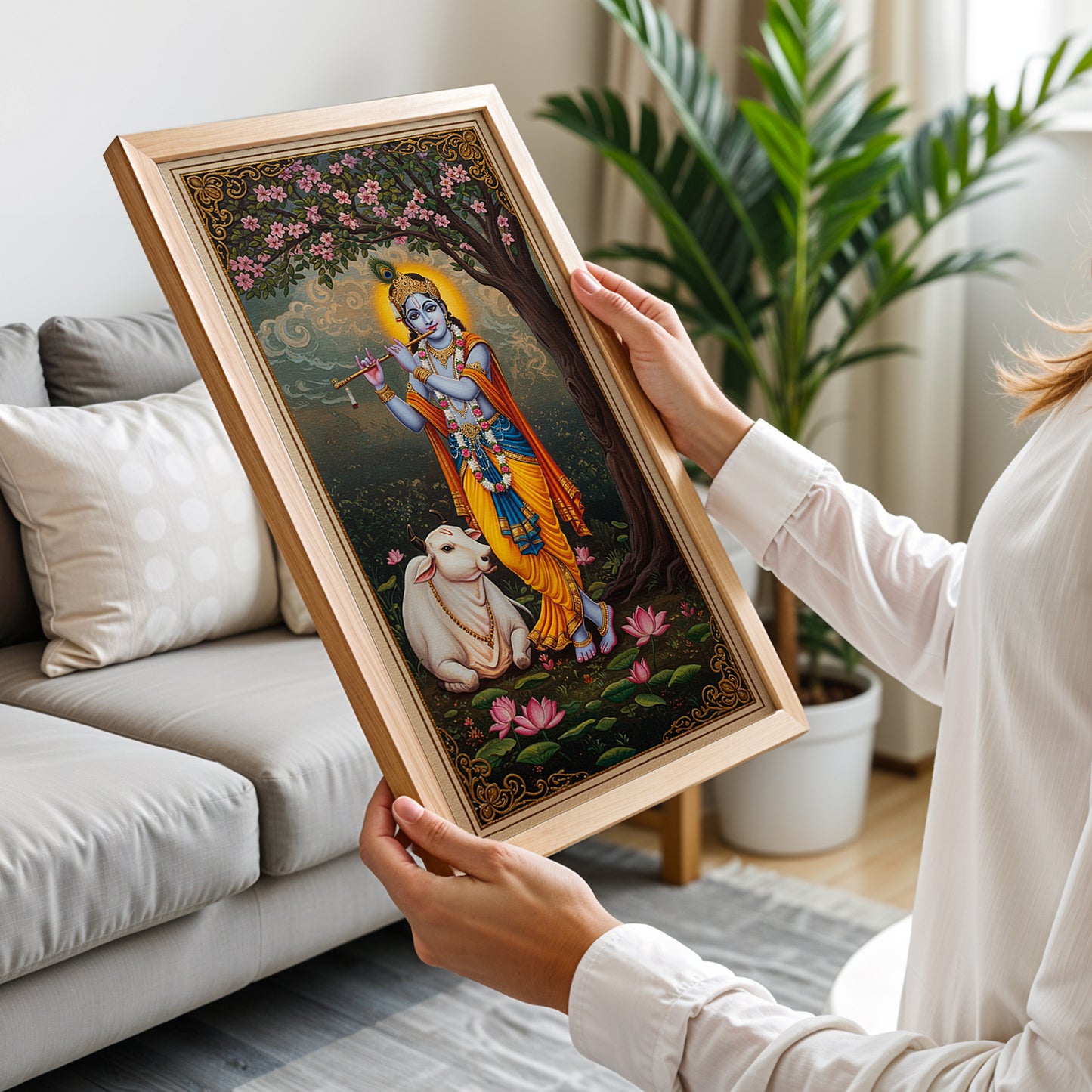 Divine Krishna Wall Frame