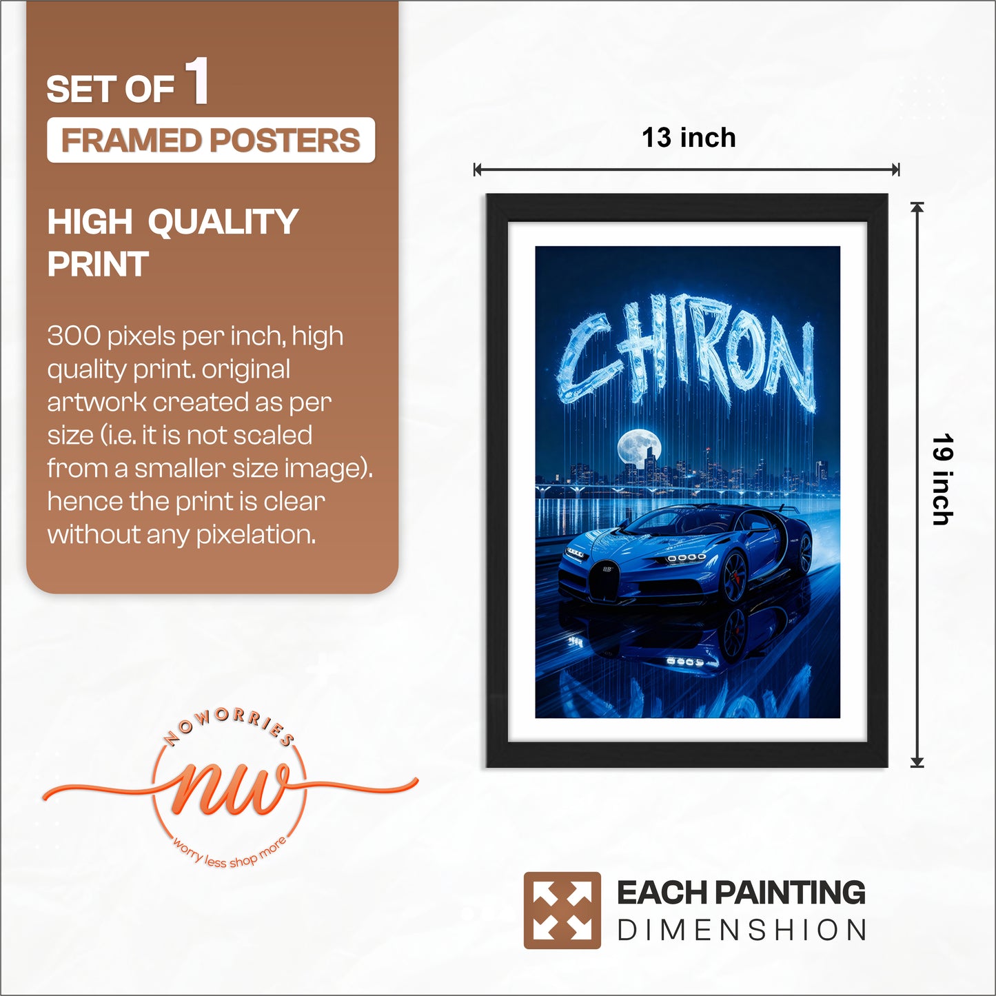 Chiron Midnight Drive Wall Frame