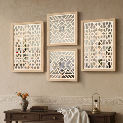 Heritage Star Mirror Art Set of 4
